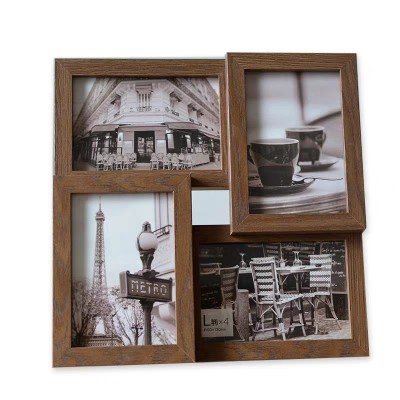 European  Wood  Multiple Photo Frame For Home Decor